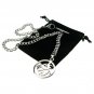 Albert Chain Stainless Steel Pocket Watch Curb Link Chain DRAGON Fob T-Bar ACS04