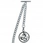 Albert Chain Stainless Steel Pocket Watch Curb Link Chain DRAGON Fob T-Bar ACS04