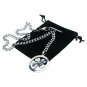 Albert Chain Stainless Steel Pocket Watch Curb Link Chain Four-Leaf Fob T-Bar 05