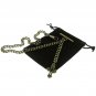 Albert Chain Pocket Watch Curb Link Chain Antique Brass Color Cross Fob T Bar