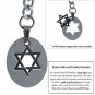 Albert Chain Stainless Steel Pocket Watch Curb Link Chain Star Fob T-Bar ACS12