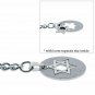 Albert Chain Stainless Steel Pocket Watch Curb Link Chain Star Fob T-Bar ACS12