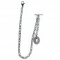 Albert Chain Stainless Steel Pocket Watch Curb Link Chain Star Fob T-Bar ACS12