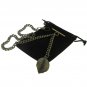 Albert Chain Pocket Watch Curb Link Chain Antique Brass Color Leaf Fob T Bar 117