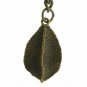 Albert Chain Pocket Watch Curb Link Chain Antique Brass Color Leaf Fob T Bar 117