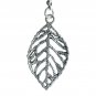 Albert Chain Silver Color Pocket Watch Curb Link Chain Leaf Design Fob T Bar 118