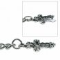 Albert Chain Pocket Watch Silver Curb Link Chain Religious Cross Fob T Bar AC138