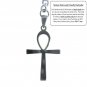 Albert Chain Stainless Steel Pocket Watch Curb Link Chain Ankh Fob T-Bar ACS08