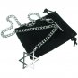 Albert Chain Stainless Steel Pocket Watch Curb Link Chain STAR Fob T-Bar ACS02