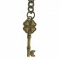 Albert Chain Pocket Watch Curb Link Chain Antique Brass Color Key Fob T Bar A129