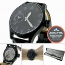 44mm Black Dial Luminous 6497 Hand winding ST3600 Sapphire Glass Steel Watch W42