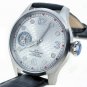 44mm STEEL Men Watch 6497 SEA-GULL ST3600 Swan-Neck Movement Sapphire Glass W459
