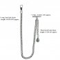 Albert Chain Pocket Watch Chain Silver Tone Tear Drop Shape Fob T Bar AC149