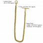 Albert Chain Pocket Watch Spiga Wheat Chain Gold color with Fob T Bar AC155