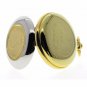 PENNY Coin Pocket Watch 53 MM Brass Quartz Men Watch Gold Tone with Fob Chain 36