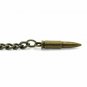 Albert Chain Pocket Watch Chain Bronze Tone Bullet Design Fob Swivel Clip T Bar