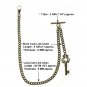 Albert Chain Pocket Watch Chain Bronze Fob Chain Key Design Fob and T Bar AC40