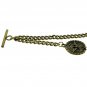 Albert Chain Pocket Watch Chain Bronze Fob Chain US Eagle Badge Fob T Bar AC22