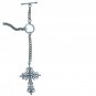 Albert Chain Pocket Watch Chain Silver Color 2 Ways Use - Vest & Jean Fob T Bar