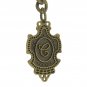 Albert Chain Pocket Watch Chain Antique Bronze Initial C Fob Swivel Clasp T Bar
