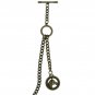 Albert Chain Pocket Watch Chain Bronze 2 Ways Vests & Jeans Horse Fob T Bar AT03