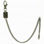 Pocket Watch Chain Albert Chain Bronze Color Peace Symbol Fob Swivel Clasp F179