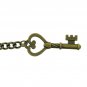 Albert Chain Bronze Pocket Watch Chain Fob Chain for Men Key style Fob T Bar A19
