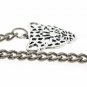 Albert Chain Pocket Watch Chain Silver Color Fob Chain Leopard Fob T Bar AC13