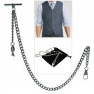 Silver Color Albert Chain Pocket Watch Chain Men Fob Chain Cross Fish Fob T Bar Silver Color Albert Chain Pocket Watch Chain Men Fob Chain Cross Fish Fob T Bar
