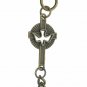 Pocket Watch Chain Albert Chain Bronze Color Cross Design Fob Swivel Clasp F176