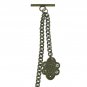 Albert Chain Pocket Watch Chain for Men Bronze Alphabet Initial T Fob T Bar AC83