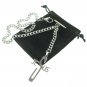 Albert Chain STEEL Pocket Watch Chain Men Fob Chain Cross Design Fob T-Bar ACS03