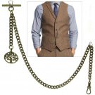 Albert Chain Pocket Watch Chain Bronze Fob Chain Life Tree Design Fob T Bar AC11 Albert Chain Pocket Watch Chain Bronze Fob Chain Life Tree Design Fob T Bar AC11