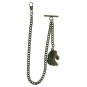 Albert Chain Pocket Watch Chain Bronze Men Fob Chain Horse Style Fob T Bar AC142