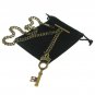 Albert Chain Pocket Watch Chain Bronze Color Men Fob Chain T Bar Key Fob AC122