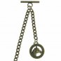 Albert Chain Pocket Watch Chain Bronze Fob Chain Horse Design Fob T Bar AC03