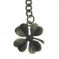 Albert Chain Pocket Watch Chain Bronze Fob Chain Lucky Four-Leaf Fob T Bar AC143