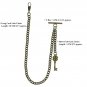 Albert Chain Pocket Watch Chain Bronze Men Fob Chain Key Design Fob T Bar A129