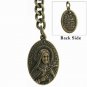 Albert Chain Pocket Watch Chain Bronze Fob Chain Saint Theresa of Infant T Bar