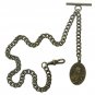 Albert Chain Pocket Watch Chain Bronze Fob Chain Saint Theresa of Infant T Bar