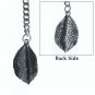 Albert Chain Silver Color Pocket Watch Chain Fob Chain Men T Bar Leaf Fob AC116