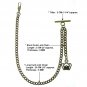 Albert Chain Bronze Pocket Watch Chain for Men Fob Chain Crown Fob T Bar AC28