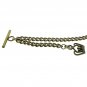 Albert Chain Bronze Pocket Watch Chain for Men Fob Chain Crown Fob T Bar AC28