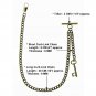 Albert Chain Pocket Watch Bronze Color Fob Chain for Men Gift KEY Fob T Bar AC17