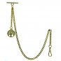 Albert Chain Gold Color Pocket Watch Chain Fob Chain T Bar Life Tree Fob AC103