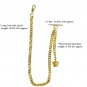 Albert Chain Pocket Watch Chain GOLD Tone Crown Design Fob T Bar Swivel Clip 157