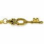 Albert Chain Pocket Watch Chain GOLD Tone KEY Design Fob T Bar Swivel Clip 156