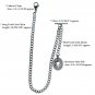 Steel Albert Chain Pocket Watch Chain Men Fob Chain T Bar Star Steel Fob ACS12