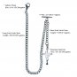 Steel Albert Chain Pocket Watch Chain Men Fob Chain T Bar Cross Steel Fob ACS10
