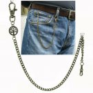 Pocket Watch Chain Bronze Albert Chain with Life Tree Medal Fob Swivel Clasp 173